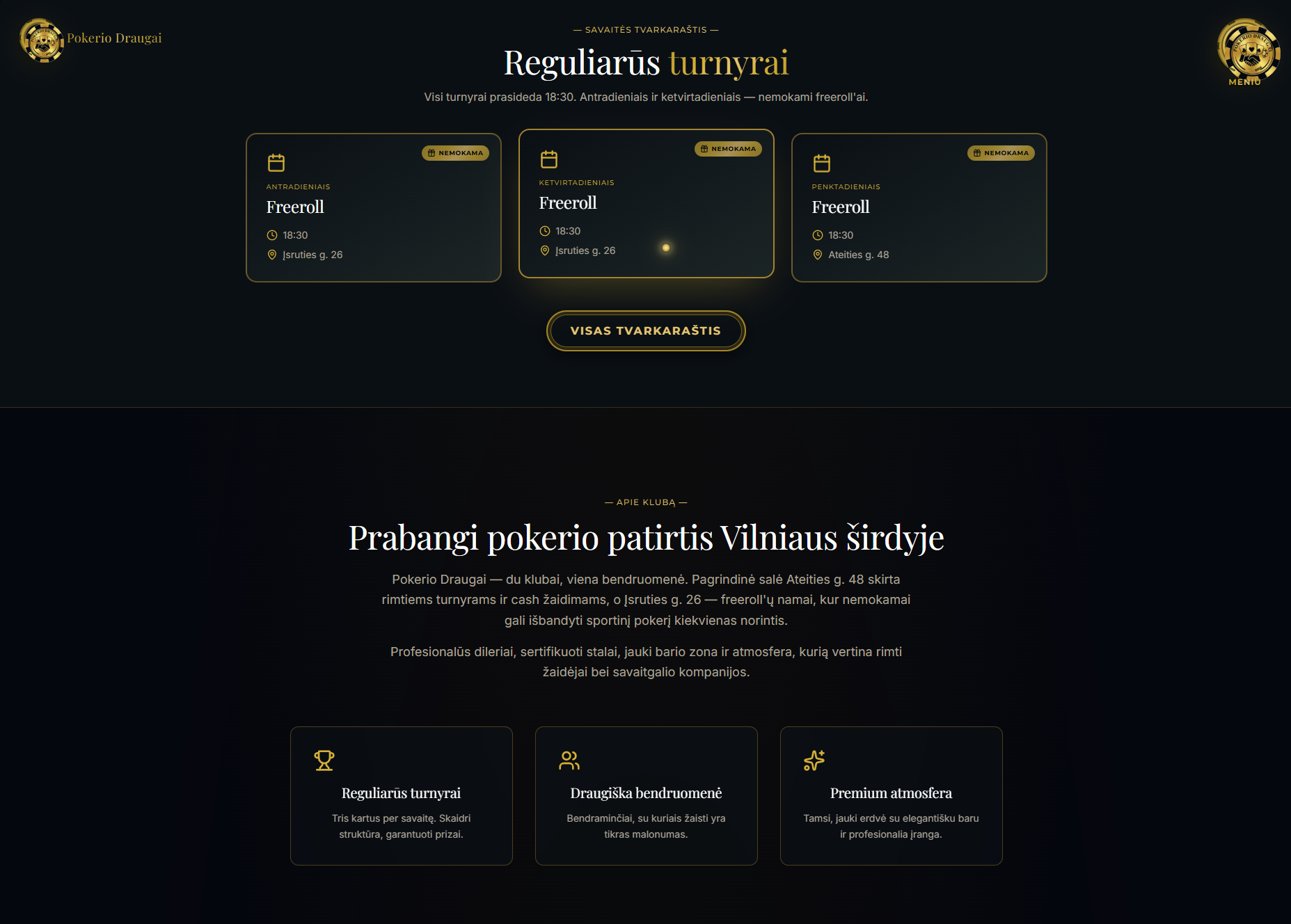 Pokerio draugai ekrano vaizdas 3