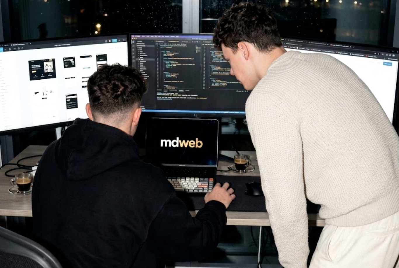 MDweb komanda dirba kartu